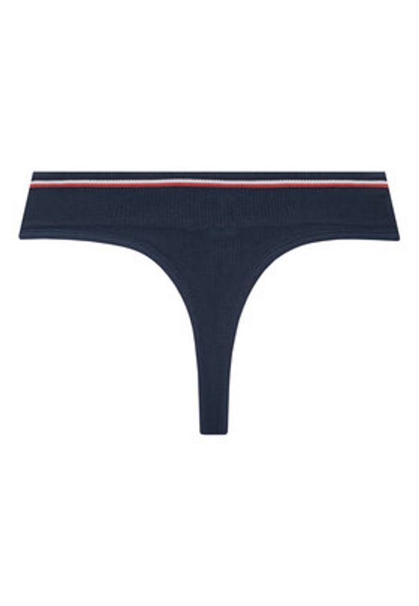 TOMMY HILFIGER - Tommy Hilfiger Stringi UW0UW06063 Granatowy. Kolor: niebieski. Materiał: bawełna