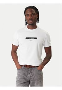 Guess T-Shirt M6RI17 J1314 Biały Slim Fit. Kolor: biały. Materiał: bawełna #1
