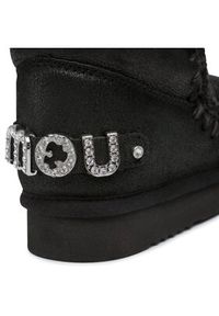 Mou Śniegowce Eskimo 18 With Rhinestones Logo Czarny. Kolor: czarny. Materiał: zamsz, skóra #7