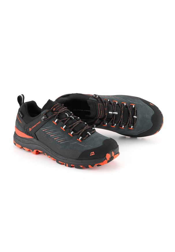 ALPINE PRO - Buty trekkingowe niskie Alpine Pro Zereme Vibram. Kolor: szary. Materiał: skóra. Szerokość cholewki: normalna