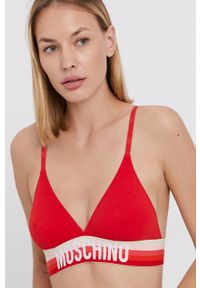 Moschino Underwear Biustonosz kolor czerwony. Kolor: czerwony. Rodzaj stanika: odpinane ramiączka #4