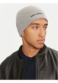 Karl Lagerfeld - KARL LAGERFELD Czapka 246M3320 Szary. Kolor: szary. Materiał: poliamid, materiał #3