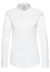 TOMMY HILFIGER - Tommy Hilfiger Koszula Heritage Regular Fit Shirt 1M87647510 Biały Slim Fit. Kolor: biały. Materiał: bawełna, syntetyk