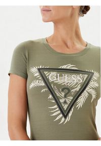 Guess T-Shirt W5YI13 J1314 Khaki Regular Fit. Kolor: brązowy. Materiał: bawełna #4