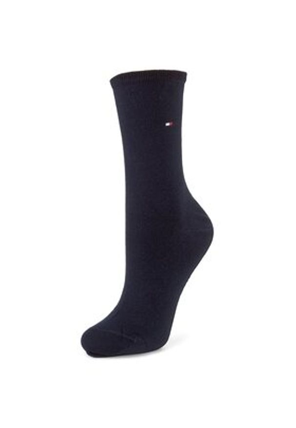TOMMY HILFIGER - Tommy Hilfiger Skarpety długie 371221 Granatowy. Kolor: niebieski. Materiał: materiał