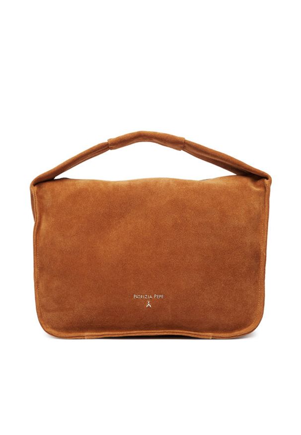 Patrizia Pepe Torebka 8B0314/L152-brB878 Brązowy. Kolor: brązowy. Materiał: zamszowe, skórzane