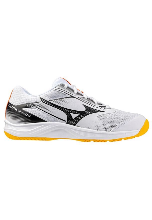 Buty do siatkówki Mizuno Cyclone Speed 5. Kolor: żółty, czarny, biały, wielokolorowy. Sport: siatkówka