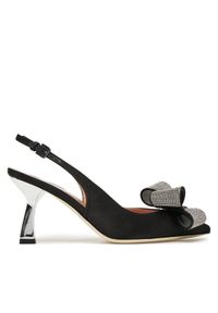 Pollini Sandały SA10077C1MTR0000 Czarny. Kolor: czarny. Materiał: materiał