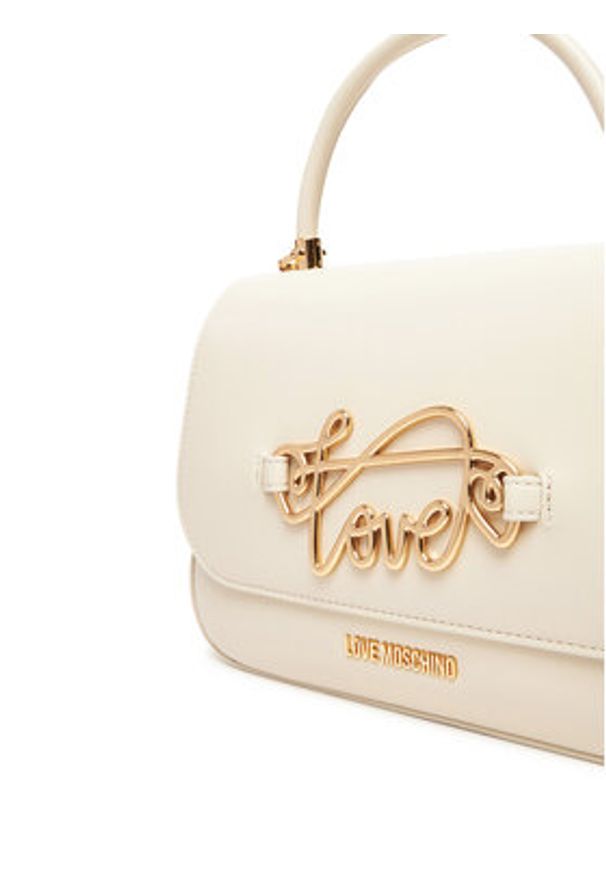 Love Moschino - LOVE MOSCHINO Torebka JC4268PP0MKG0110 Écru. Materiał: skórzane