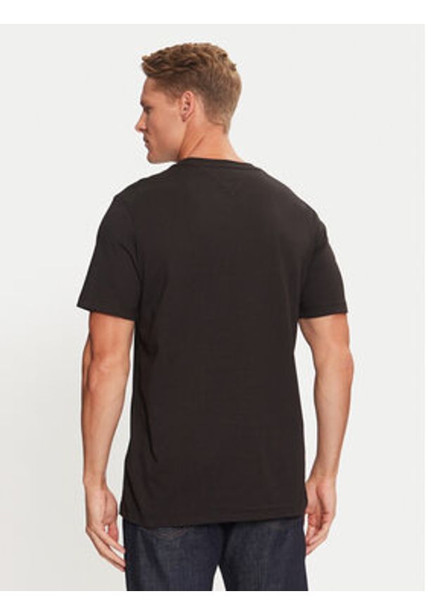 TOMMY HILFIGER - Tommy Hilfiger T-Shirt MW0MW36498 Czarny Regular Fit. Kolor: czarny. Materiał: bawełna