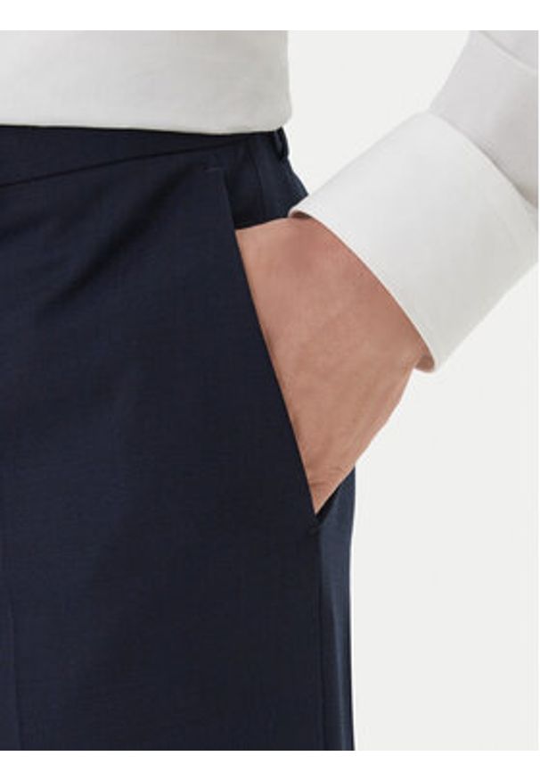 Hugo - HUGO Garnitur Henry/Getlin232X 50557616 Granatowy Slim Fit. Kolor: niebieski. Materiał: syntetyk
