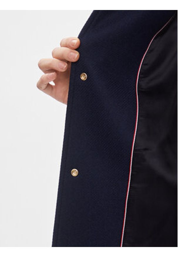 TOMMY HILFIGER - Tommy Hilfiger Kurtka bomber Collegiate Wool Blend Varsity WW0WW40479 Granatowy Regular Fit. Kolor: niebieski. Materiał: wełna