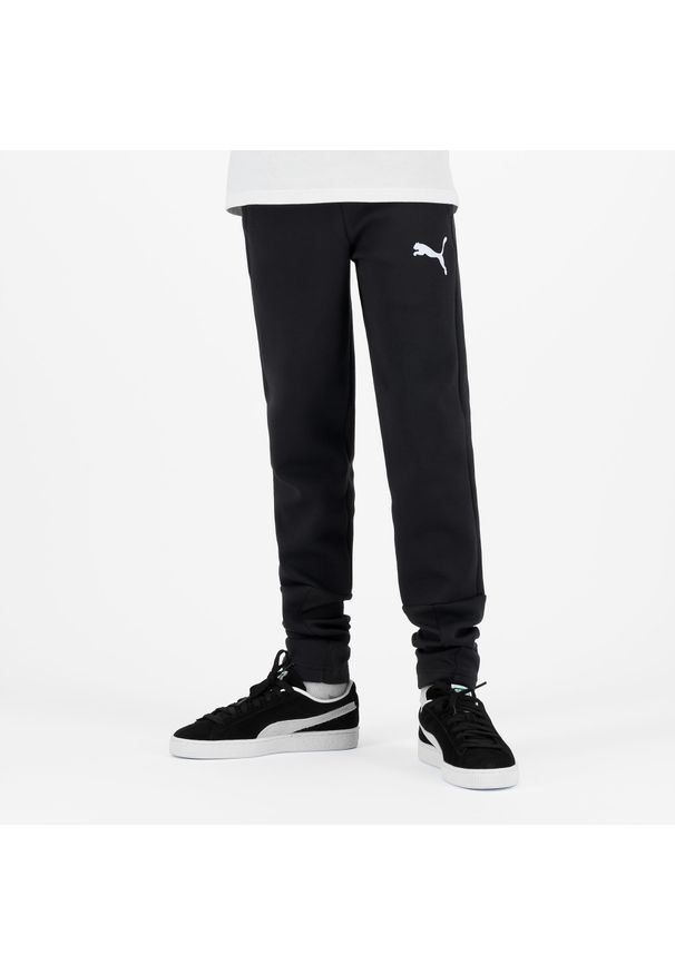 Spodnie dresowe dla dzieci Puma. Kolor: czarny. Materiał: dresówka. Sport: joga i pilates
