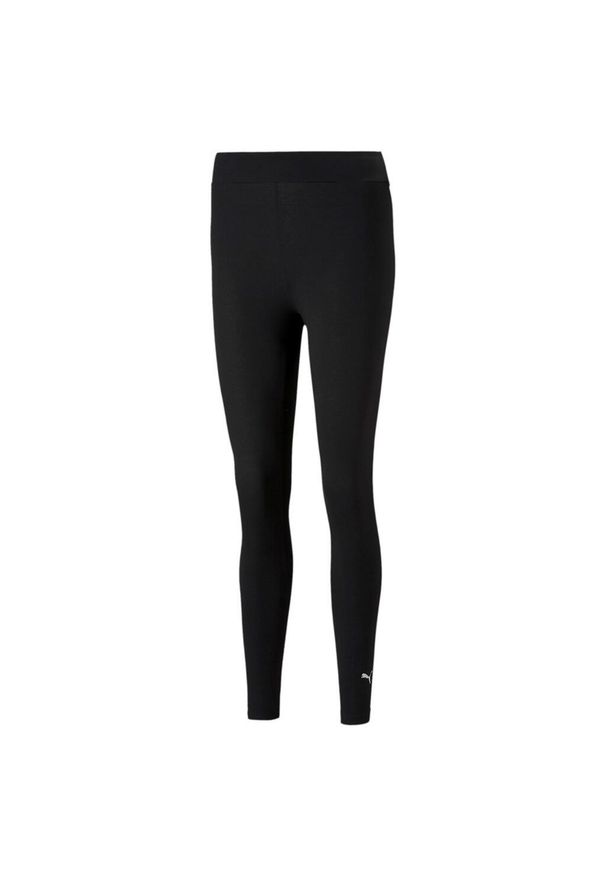 Legginsy Puma Ess Logo, Kobiety. Kolor: czarny. Materiał: bawełna, materiał. Sport: fitness