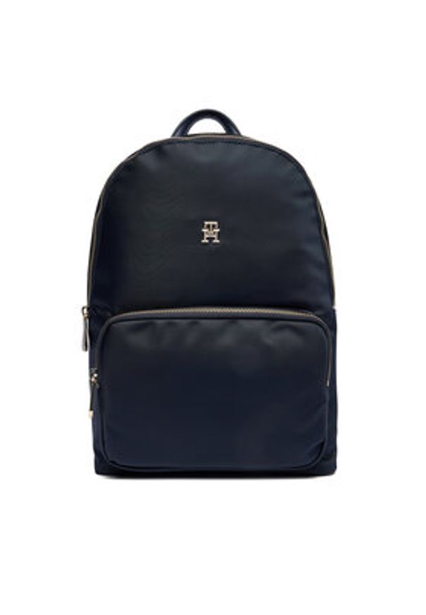 TOMMY HILFIGER - Tommy Hilfiger Plecak Poppy Th Backpack AW0AW15641 Granatowy. Kolor: niebieski. Materiał: materiał