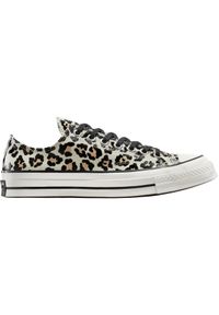 Buty sportowe Converse Chuck 70 Glow In The Dark Leopard Print. Kolor: zielony. Materiał: materiał. Wzór: nadruk. Styl: sportowy #1