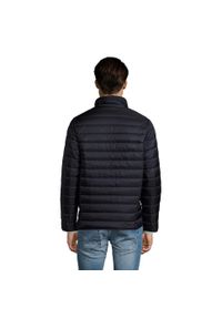 SOL'S - Męska Kurtka Ride Light Padded Jacket. Kolor: niebieski. Materiał: puch. Sport: turystyka piesza