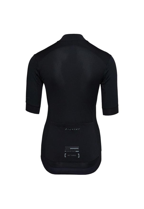Silvini - Koszulka rowerowa (z krótkim rękawem) damska SILVINI Women Jersey TRAFOIA. Kolor: czarny. Materiał: jersey. Długość rękawa: krótki rękaw. Długość: krótkie