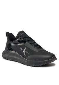 Calvin Klein Jeans Sneakersy Eva Runner Low Lace Ml Mix YM0YM00968 Czarny. Kolor: czarny. Materiał: materiał