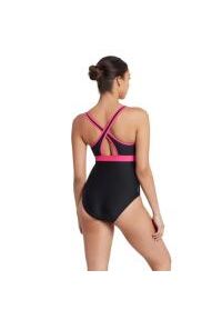 ZOGGS - Zoggs Dakota Crossback Swimsuit – Czarny/Magenta – Rozmiar 32. Kolor: czarny, różowy, wielokolorowy
