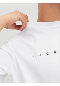 Jack & Jones T-Shirt Star 12234746 Biały Relaxed Fit. Kolor: biały. Materiał: bawełna #4