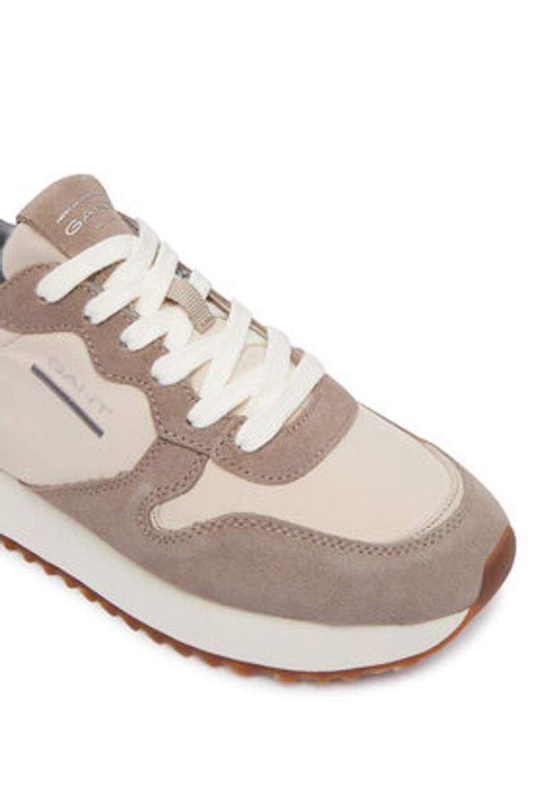 GANT - Gant Sneakersy 32533179 Beżowy. Kolor: beżowy. Materiał: zamsz, skóra
