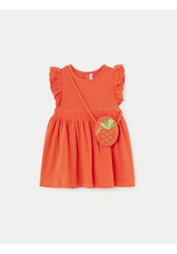 Mayoral Sukienka letnia 1919 Pomarańczowy Regular Fit. Kolor: pomarańczowy. Materiał: bawełna. Sezon: lato #1