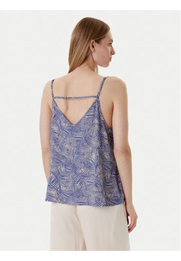 only - ONLY Top Nova 15222159 Niebieski Regular Fit. Kolor: niebieski. Materiał: wiskoza