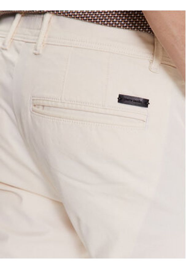 Pierre Cardin Chinosy 30050/000/4017 Écru Slim Fit. Materiał: bawełna