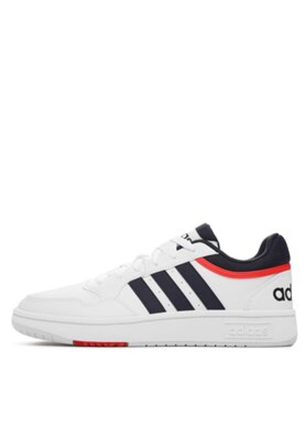 Adidas - adidas Sneakersy Hoops 3.0 Low Classic Vintage Shoes GY5427 Biały. Kolor: biały. Materiał: materiał