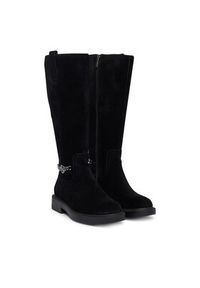 Guess Kozaki FLFYN2 LEA11 Czarny. Kolor: czarny. Materiał: skóra, zamsz #3