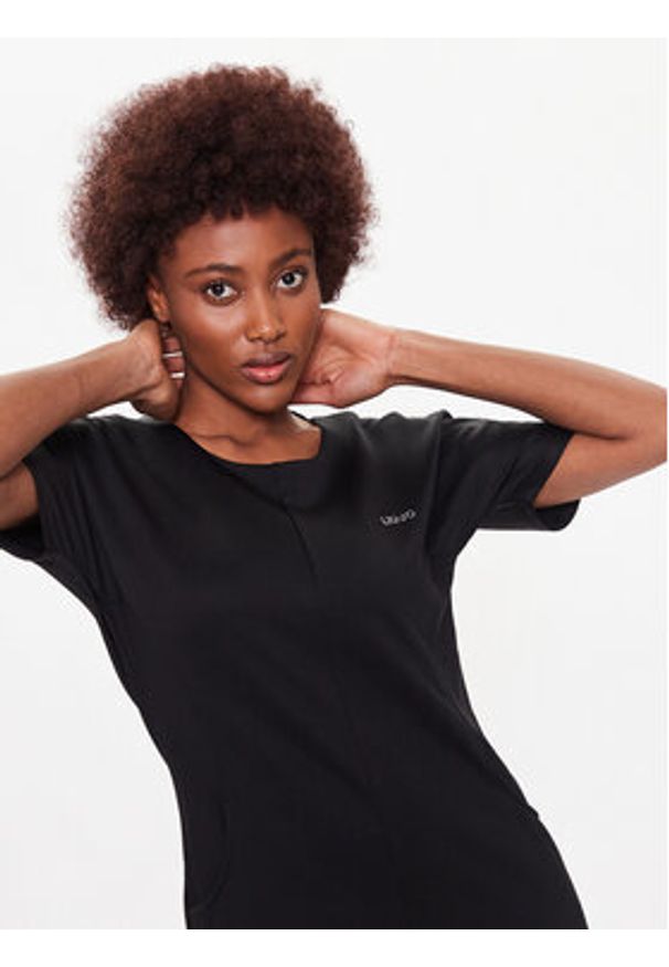 Liu Jo Sport Sukienka codzienna TA3031 F0869 Czarny Regular Fit. Okazja: na co dzień. Kolor: czarny. Materiał: syntetyk. Typ sukienki: proste, sportowe. Styl: sportowy, casual