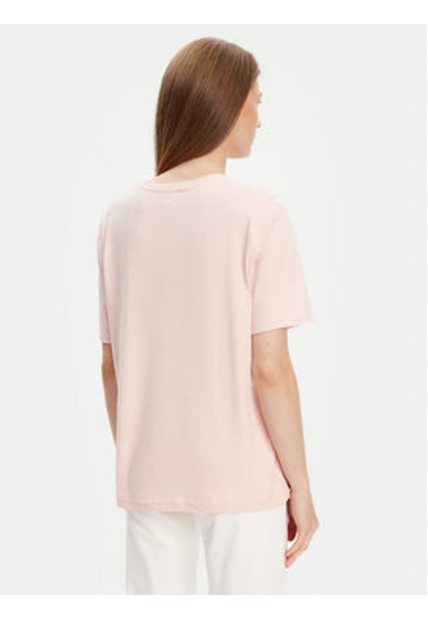 United Colors of Benetton - United Colors Of Benetton T-Shirt 3BVXD102P Różowy Regular Fit. Kolor: różowy. Materiał: bawełna