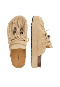 DeeZee Klapki CEO-HXX25C05-2 Beżowy. Kolor: beżowy. Materiał: materiał #3