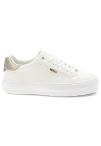 Big-Star - Trampki damskie Big Star, skóra ekologiczna sznurowany fason minimalistyczny design gruba gumowa podeszwa okrągły nosek, białe, TT274805. Okazja: na co dzień. Nosek buta: okrągły. Zapięcie: sznurówki. Kolor: biały. Materiał: guma, skóra ekologiczna. Szerokość cholewki: normalna. Styl: elegancki, casual, klasyczny, sportowy #3