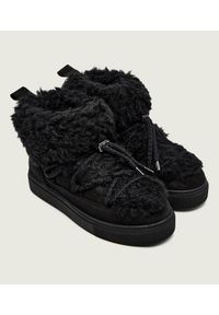 Inuikii - INUIKII TEDDY LOW Śniegowce damskie. Okazja: na co dzień. Kolor: czarny. Materiał: materiał, guma, wełna. Szerokość cholewki: normalna. Sezon: zima. Styl: elegancki, casual #3