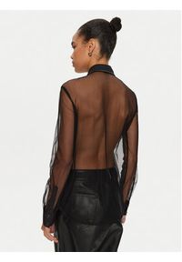 Pinko - PINKO Koszula 103474 A1UW Czarny Regular Fit. Kolor: czarny. Materiał: syntetyk #3