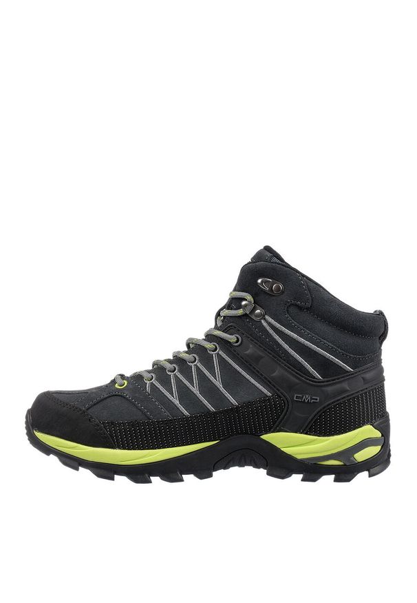 Buty trekkingowe męskie CMP Rigel Mid Trekking Wp. Kolor: czarny, szary, wielokolorowy. Materiał: materiał, zamsz. Szerokość cholewki: normalna. Sport: turystyka piesza