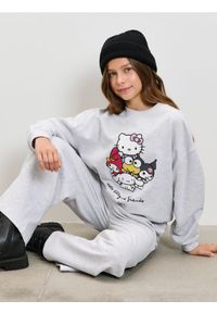 Sinsay - Bluza Hello Kitty - szary. Kolor: szary. Wzór: motyw z bajki #1