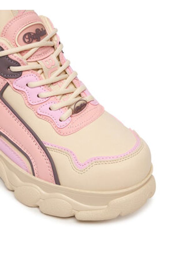 Buffalo Sneakersy Chai CLD 1636603 Écru. Kolor: kremowy. Materiał: skóra