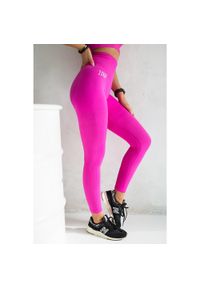 2SkIN - Legginsy bezszwowe damskie 2Skin Shark. Kolor: różowy. Sport: fitness