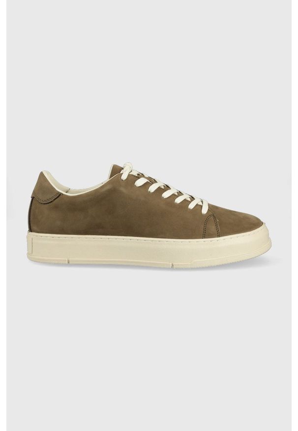 vagabond - Vagabond sneakersy zamszowe JOHN kolor zielony. Nosek buta: okrągły. Zapięcie: sznurówki. Kolor: zielony. Materiał: zamsz