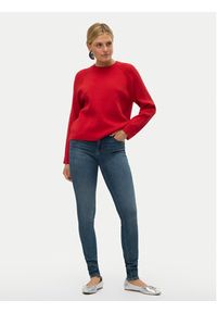 Vero Moda Sweter Gold 10315516 Czerwony Regular Fit. Kolor: czerwony. Materiał: syntetyk, wiskoza #3