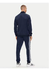 Adidas - adidas Dres Basic 3-Stripes HZ2220 Granatowy Regular Fit. Kolor: niebieski. Materiał: syntetyk #8