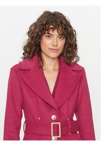 Marciano Guess Płaszcz wełniany Alice 3BGL12 a1799Z Różowy Regular Fit. Kolor: różowy. Materiał: syntetyk, wełna #7