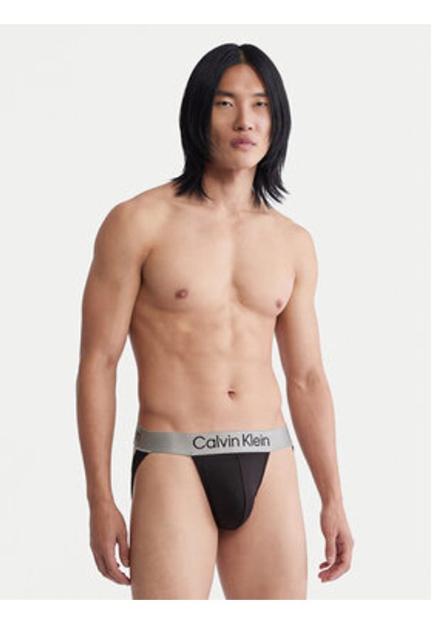 Calvin Klein Underwear Komplet slipów Jock Strap LV00NB4121 Czarny. Kolor: czarny. Materiał: syntetyk