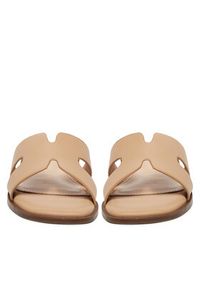 DeeZee Klapki DZ-S8 Beżowy. Kolor: beżowy. Materiał: skóra #6