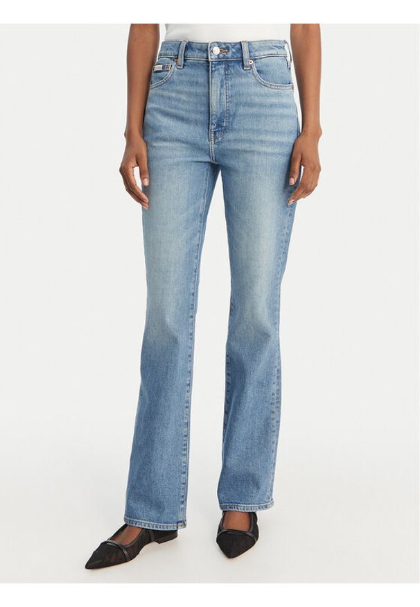 Calvin Klein Jeans Jeansy LV047F665G Niebieski Bootcut Fit. Kolor: niebieski