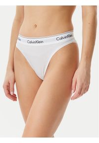 Calvin Klein Underwear Figi klasyczne z wysokim stanem LV00QF8319 Biały. Stan: podwyższony. Kolor: biały. Materiał: bawełna