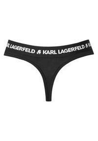 Karl Lagerfeld - KARL LAGERFELD Stringi A1W47008 Czarny. Kolor: czarny. Materiał: lyocell #3